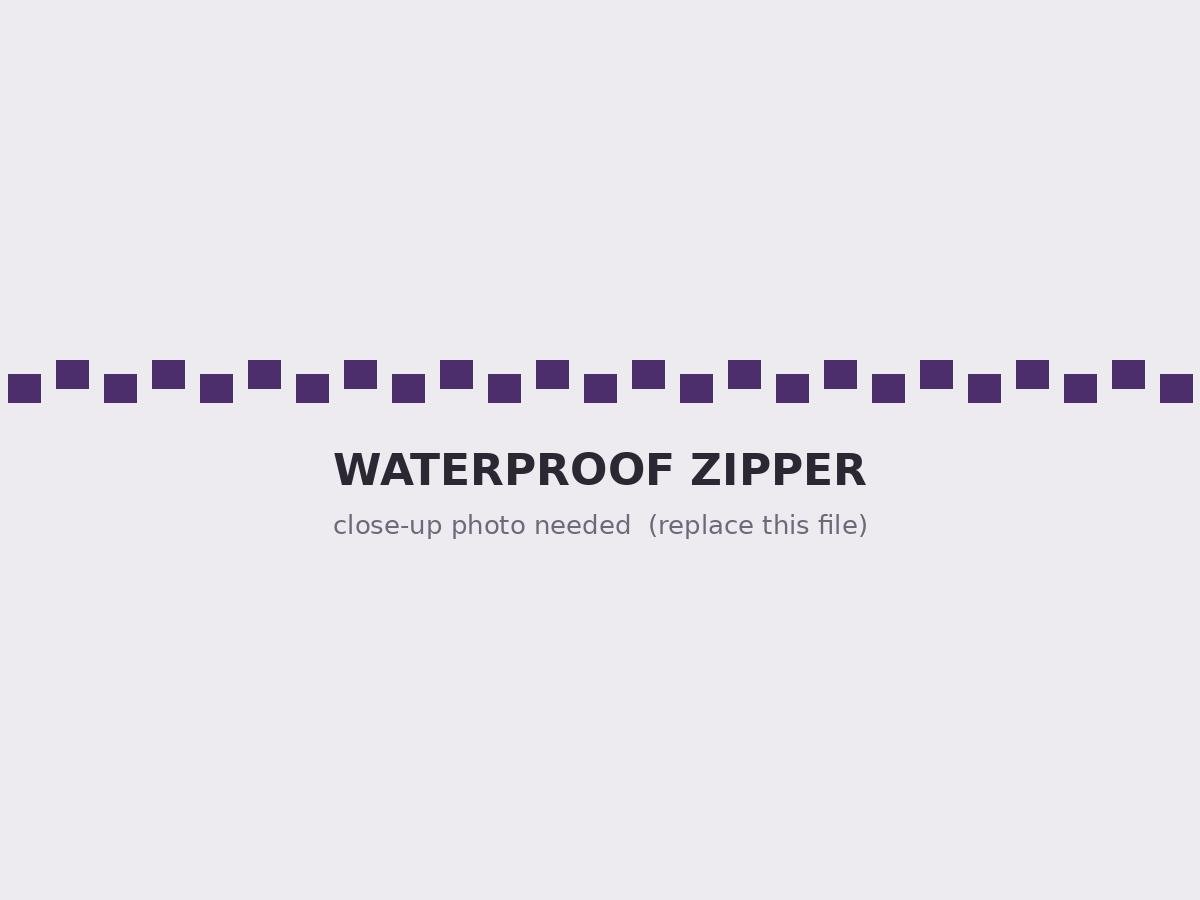 Waterproof TPU laminated zippers for outdoor equipment